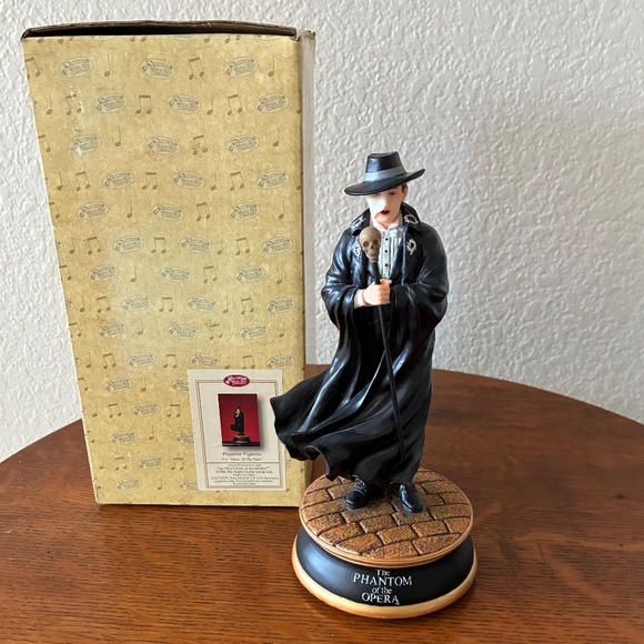 1986 Phantom Figurine Phantom of the Opera Music Box With Box - Picture 2 of 9